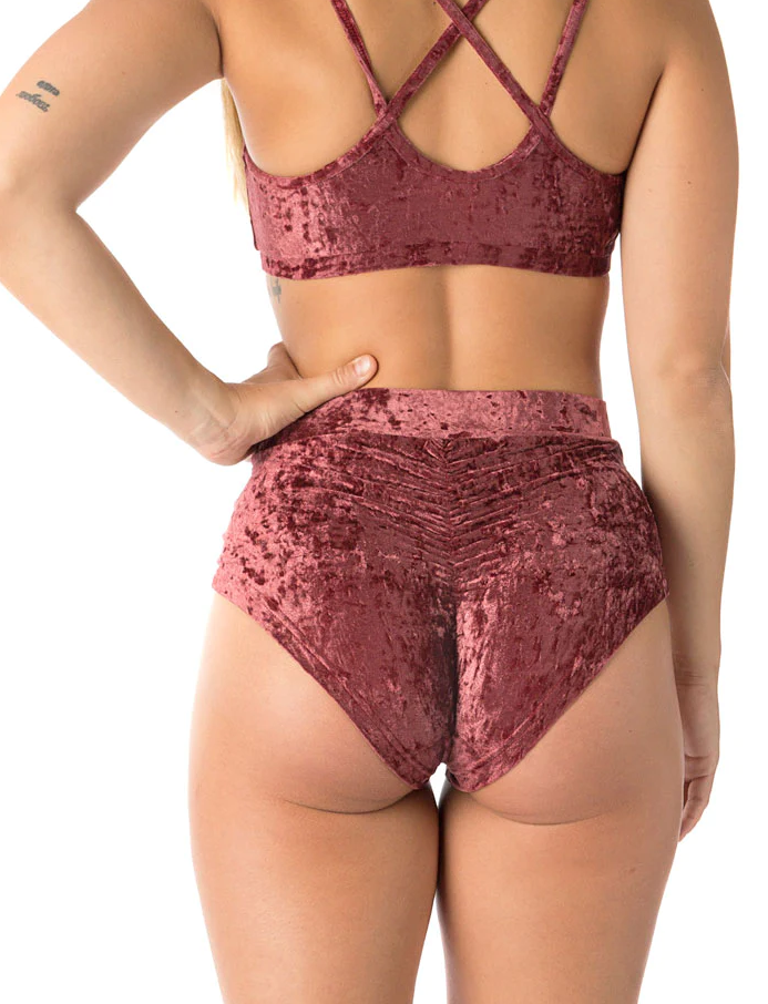 Short Lola Velours Amaranth - Dragonfly