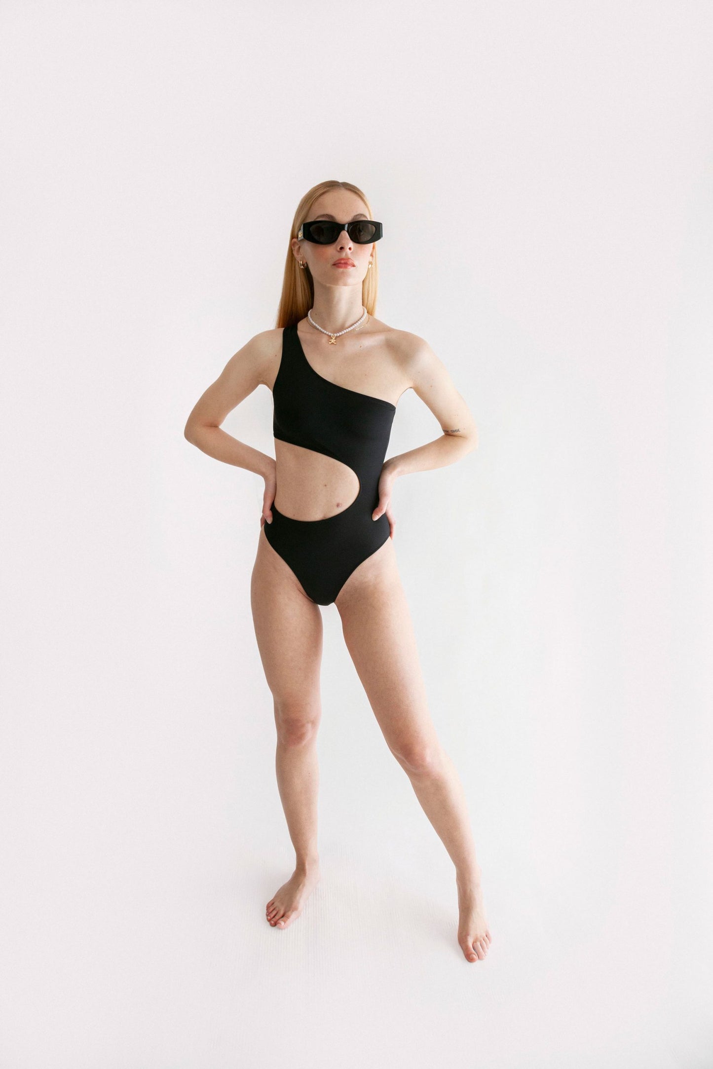Carolina Black 🖤 Body Asymétrique Élégant by Fantabody