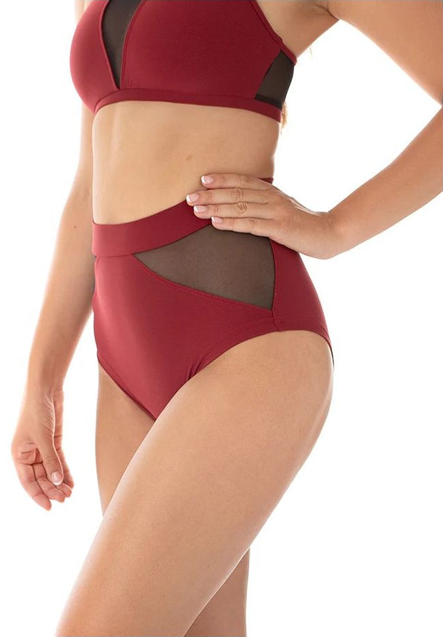 Short Monica en maille Bordeaux - Dragonfly