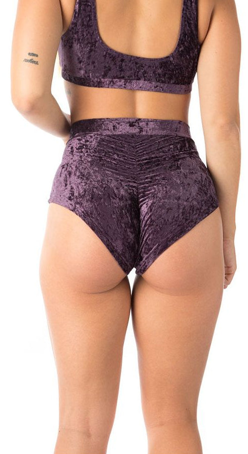 Short Lola Velours Violet - Dragonfly