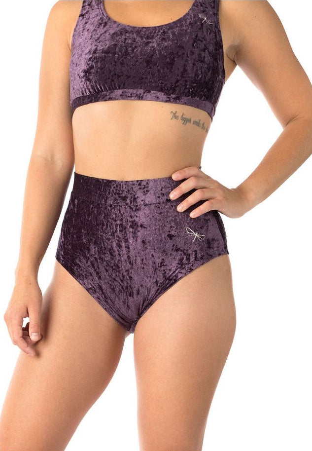 Short Lola Velours Violet - Dragonfly