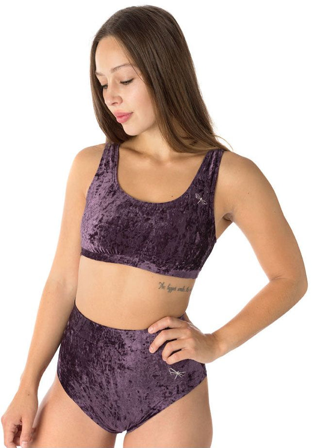 Short Lola Velours Violet - Dragonfly