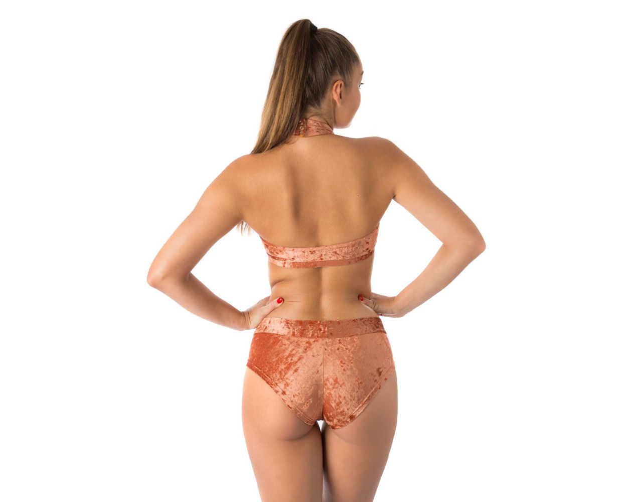 Short Hot Pants Velours Bronze - Dragonfly