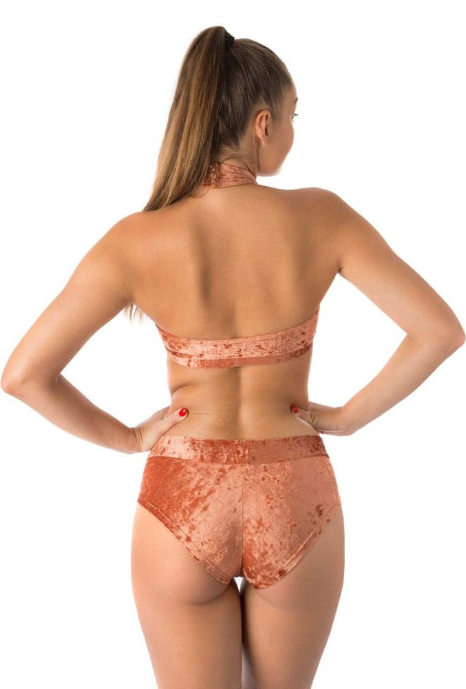 Top Lisette velours Bronze - Dragonfly