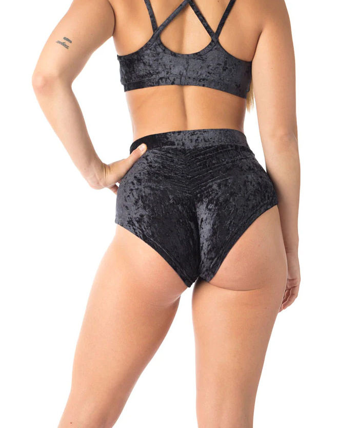 Short Lola Velours Noir - Dragonfly