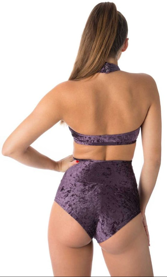 Top Lisette velours Violet - Dragonfly